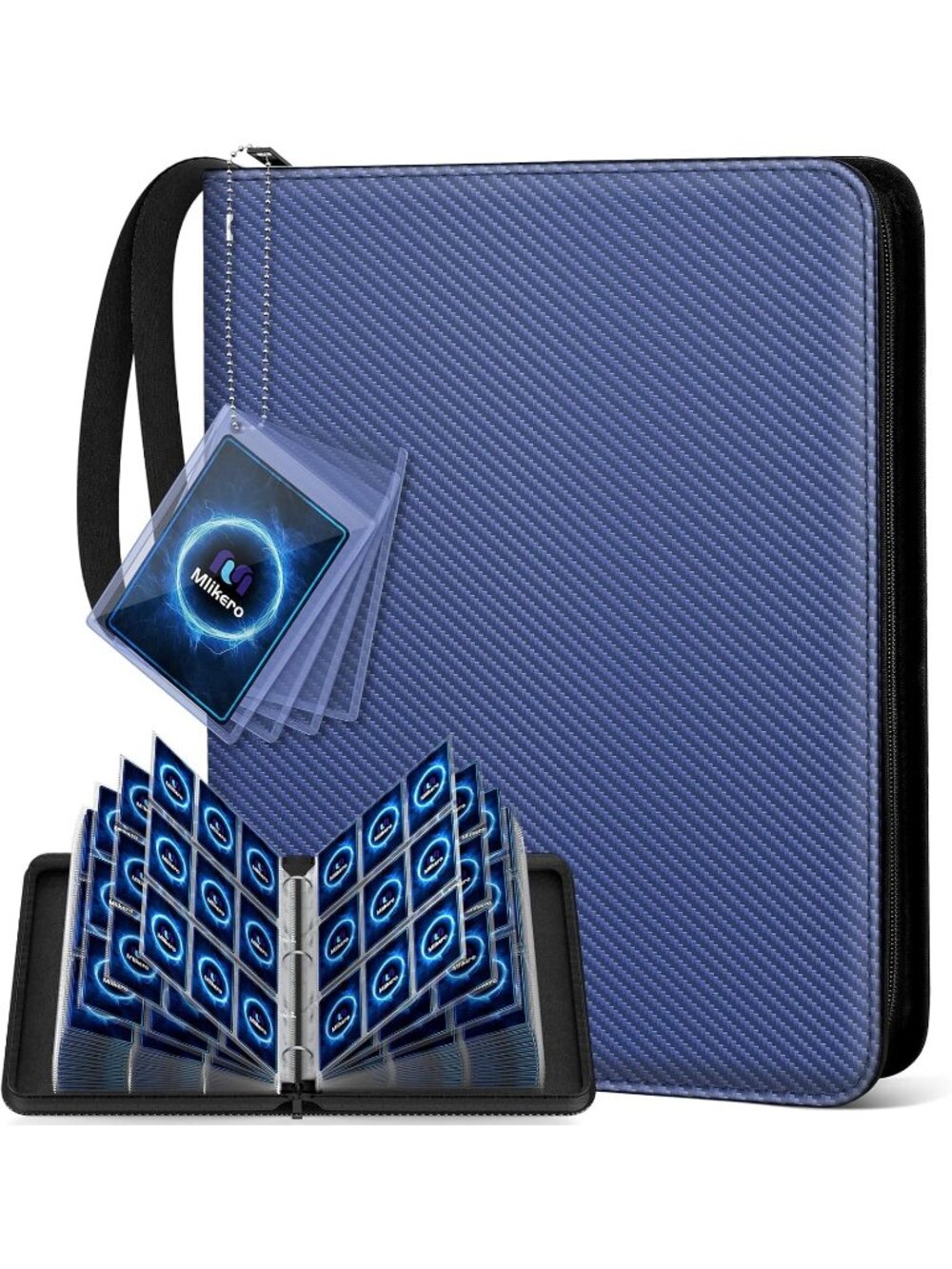 New Trading Card Binder, 9 Pocket Card Binder with Card Display Design